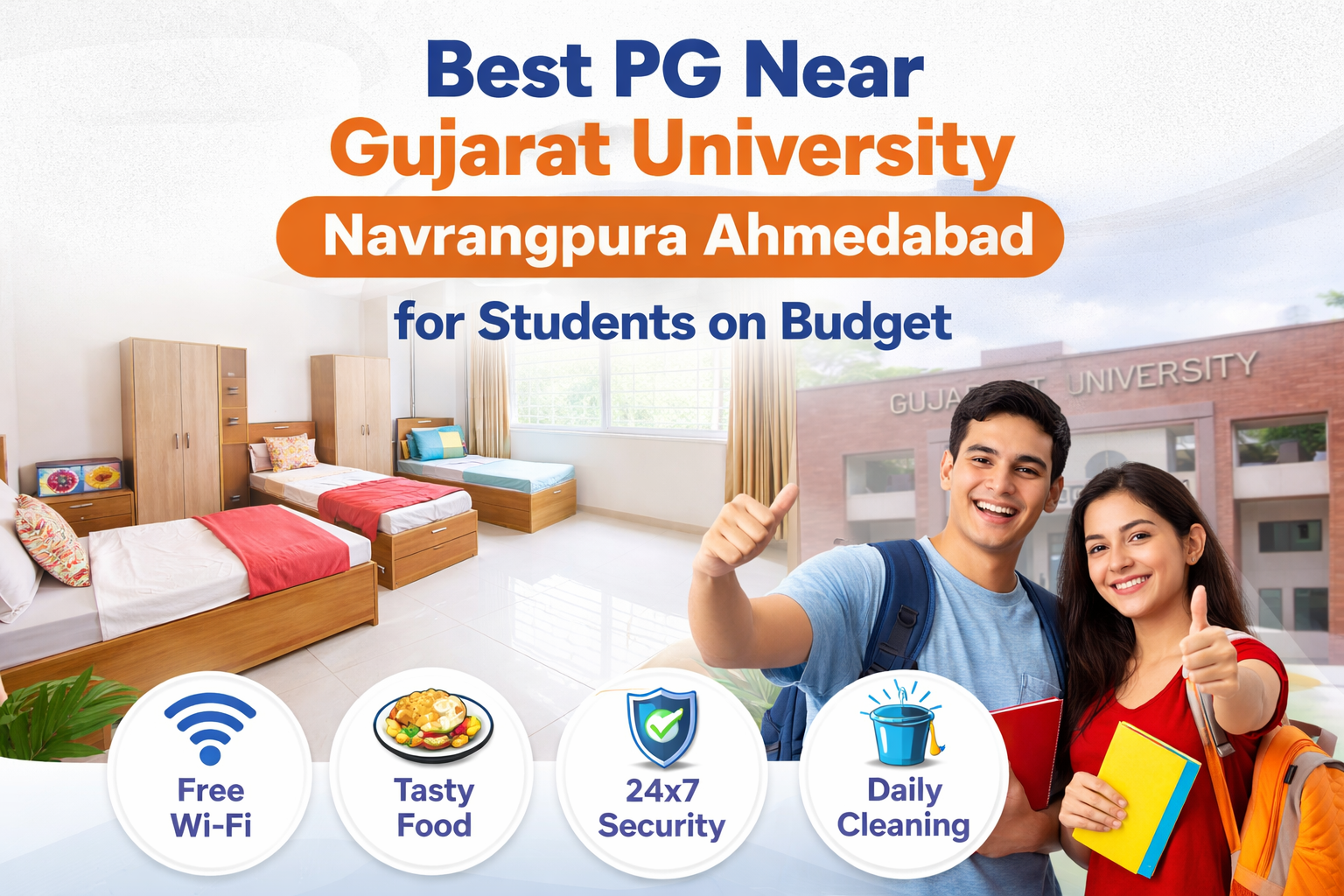 best pg near gujarat university navrangpura ahmedabad
