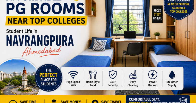 Affordable PG rooms in Navrangpura
