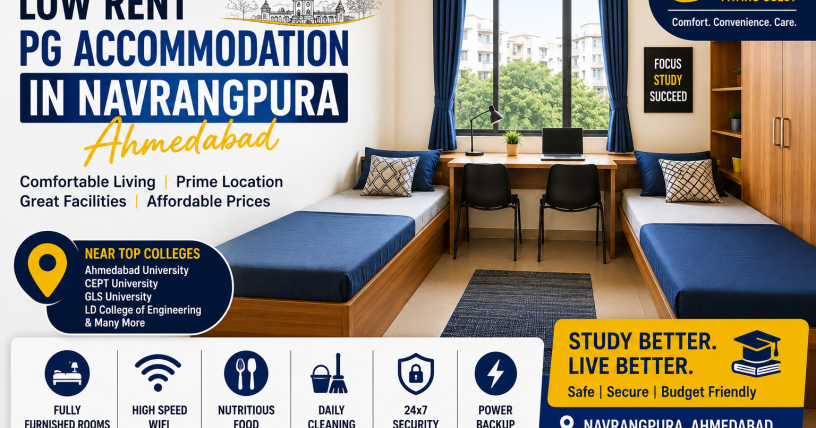 Low Rent PG Accommodation in Navrangpura Ahmedabad